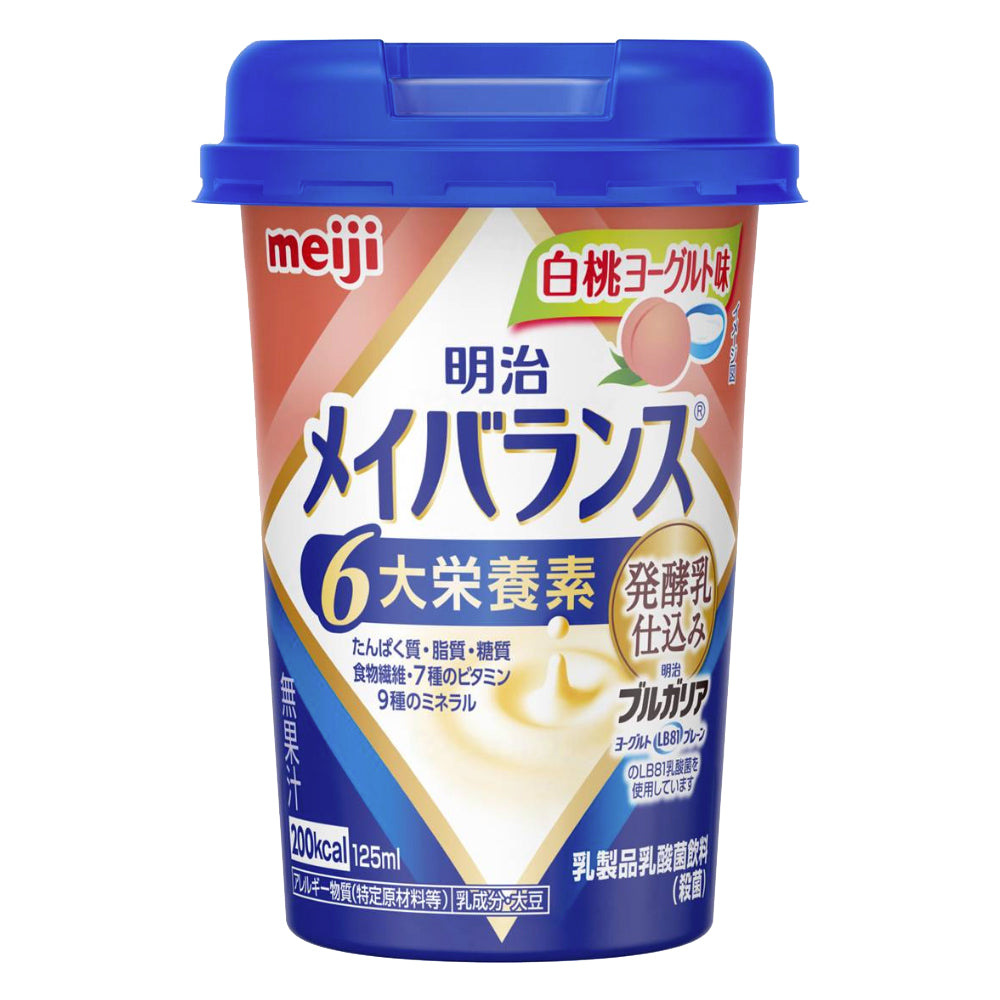 明治 メイバランスMiniカップ ボール(12個入) 白桃ヨーグルト味