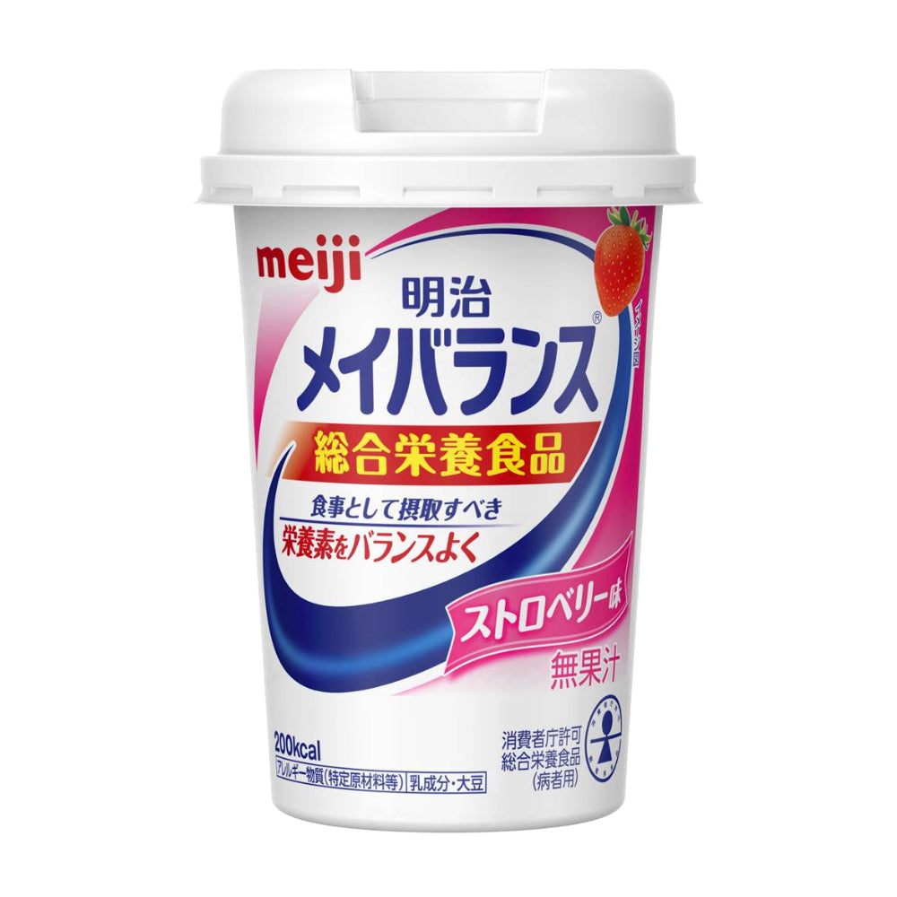 明治 メイバランスMiniカップ ボール(12個入) ストロベリー味