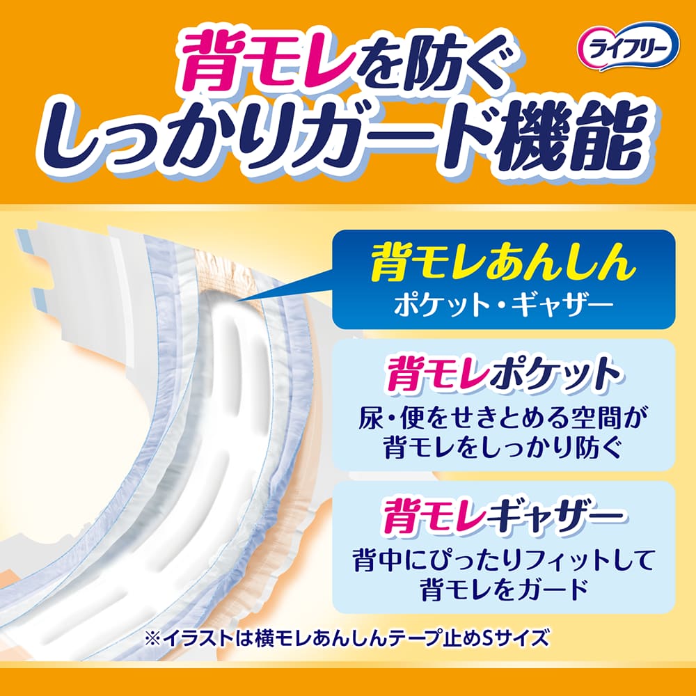 ユニ・チャーム ライフリー 横モレあんしんテープ止め M20枚